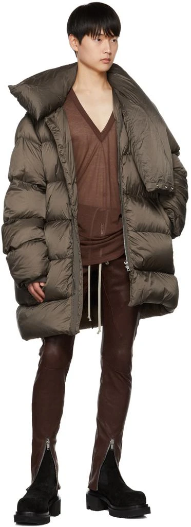 商品Rick Owens|Burgundy Gary Leather Pants,价格¥11536,第4张图片详细描述