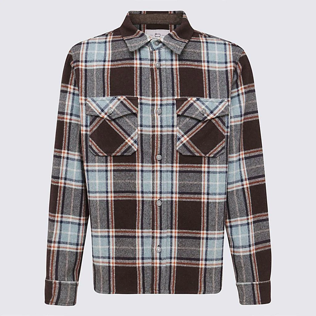 商品Woolrich|WOOLRICH MULTICOLOUR WOOL BLEND SHIRT,价格¥1268,第1张图片