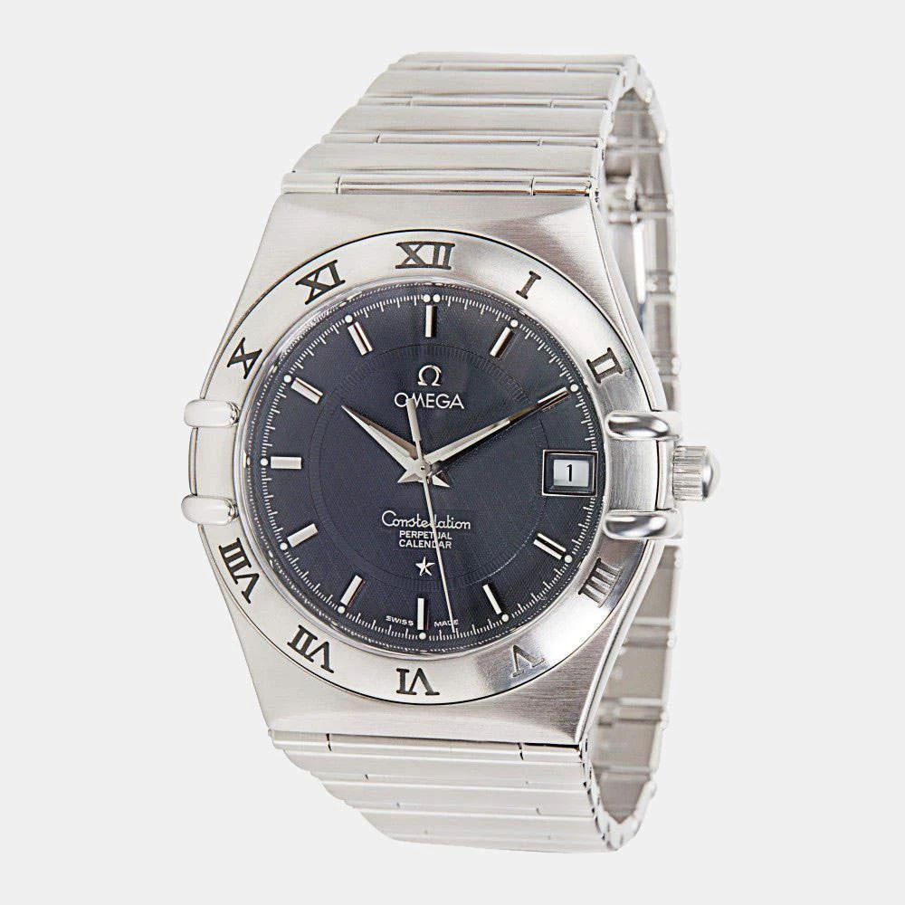 商品[二手商品] Omega|Omega Black Stainless Steel Constellation 1552.40 Men's Wristwatch 35 MM,价格¥15621,第1张图片