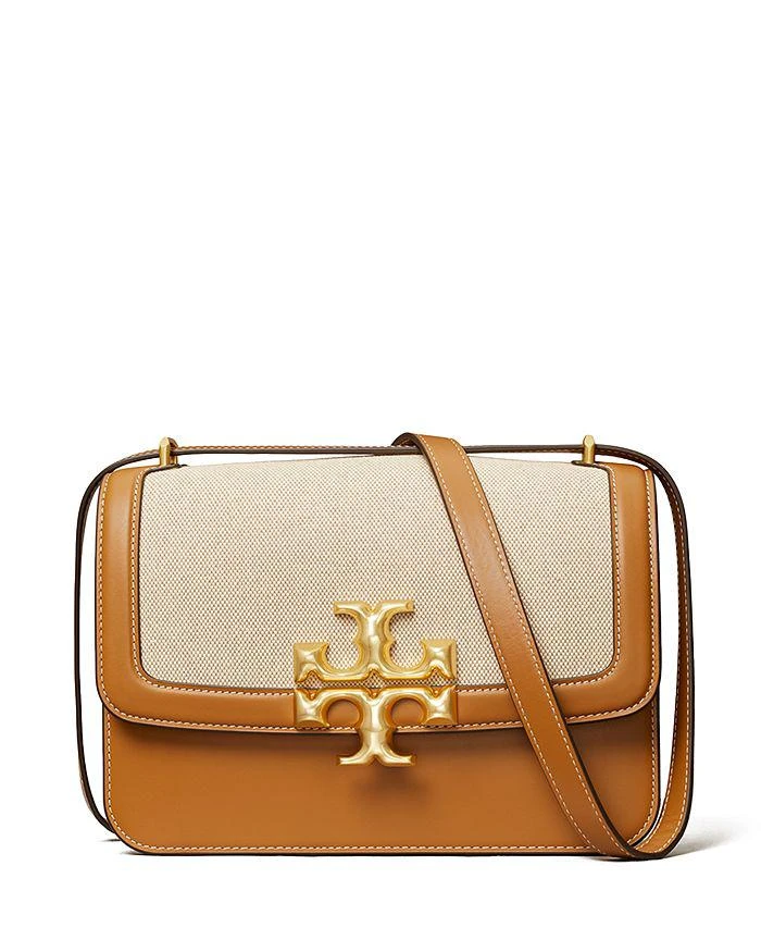 商品Tory Burch|Eleanor Small Canvas & Leather Convertible Shoulder Bag,价格¥5216,第1张图片