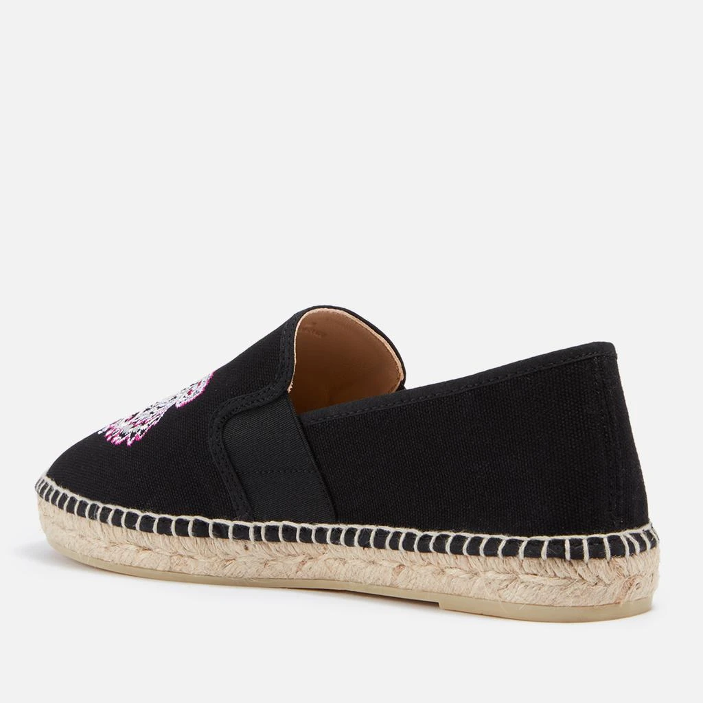 商品Kenzo|KENZO Tiger Embroidered Cotton-Canvas Espadrilles,价格¥952,第2张图片详细描述
