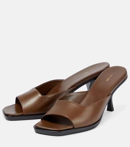 商品The Row|Lauren leather mules,价格¥4930,第5张图片详细描述