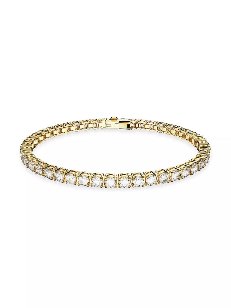 商品Swarovski|Matrix Gold-Plated & Crystal Tennis Bracelet,价格¥1718,第1张图片