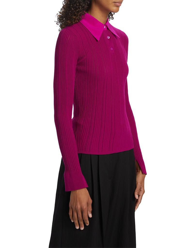 商品3.1 Phillip Lim|Rib-Knit Polo Sweater,价格¥3373,第4张图片详细描述