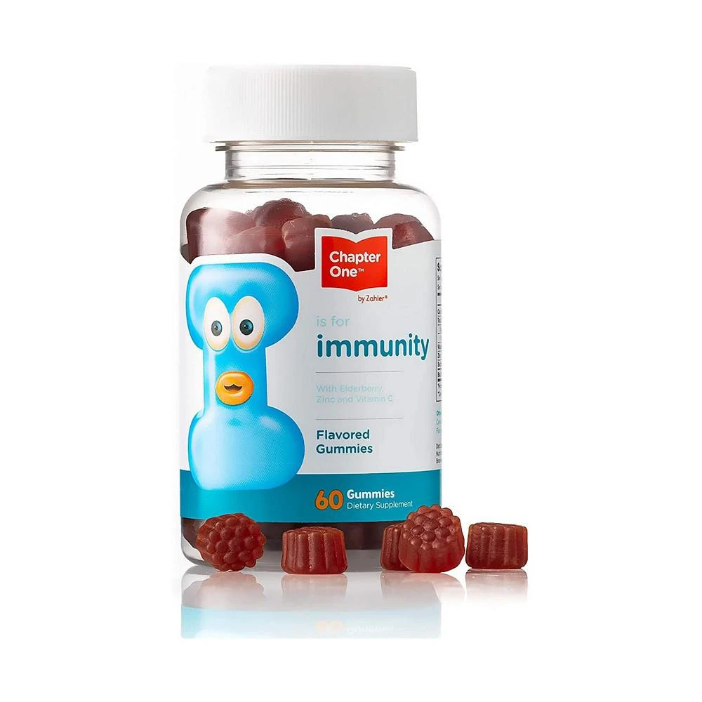 商品Zahler|Chapter One Immunity with Zinc and Vitamin C - 60 Flavored Gummies,价格¥112,第1张图片