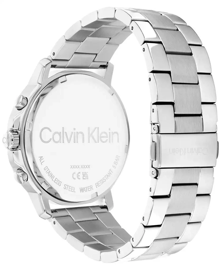 商品Calvin Klein|Men's Gauge Stainless Steel Bracelet Watch 46mm,价格¥944,第3张图片详细描述