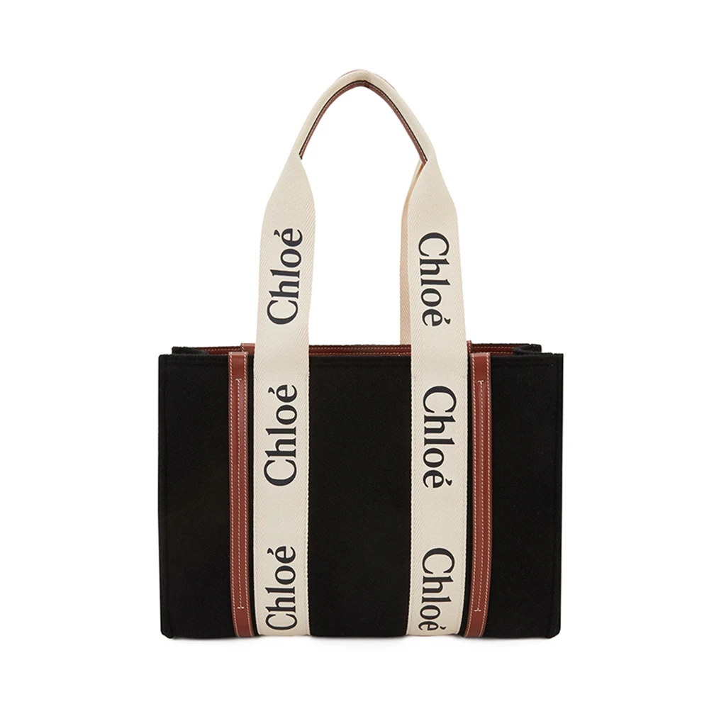 CHLOE' 女士黑色印花托特包 C22SS383-G64-001 商品