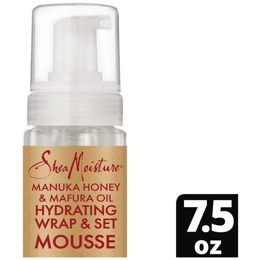 商品SheaMoisture|Manuka Honey & Mafura Oil Hydrating Wrap & Set Mousse,价格¥104,第3张图片详细描述