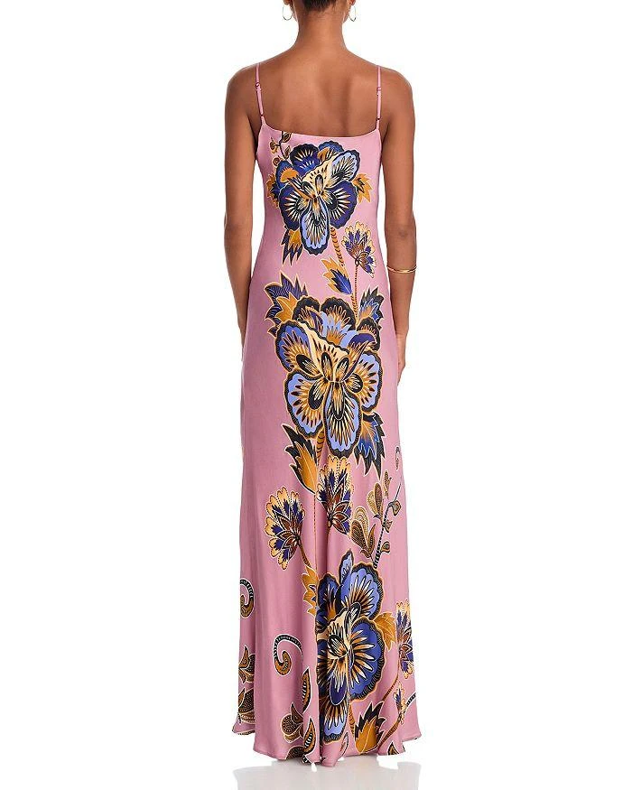 商品Farm Rio|Floral Pink Slip Maxi Dress,价格¥1042,第4张图片详细描述