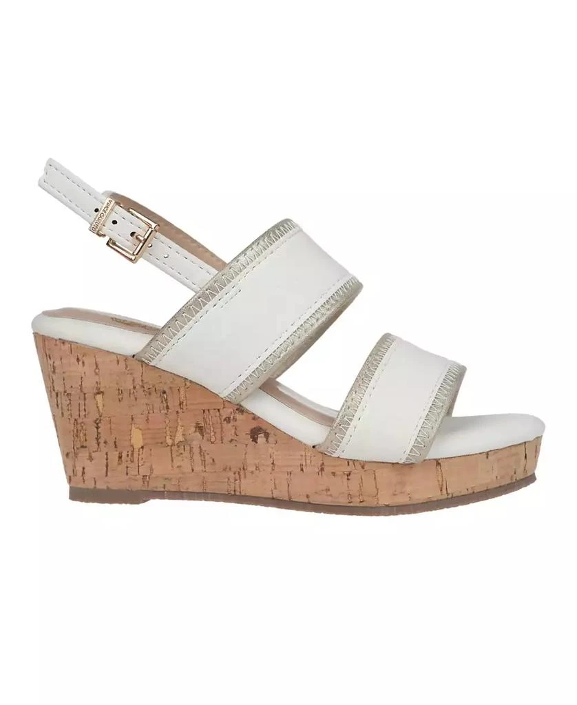 商品Vince Camuto|Big Girl's Casual Wedge with Shimmer Detail Binding Polyurethane Sandals,价格¥221,第2张图片详细描述