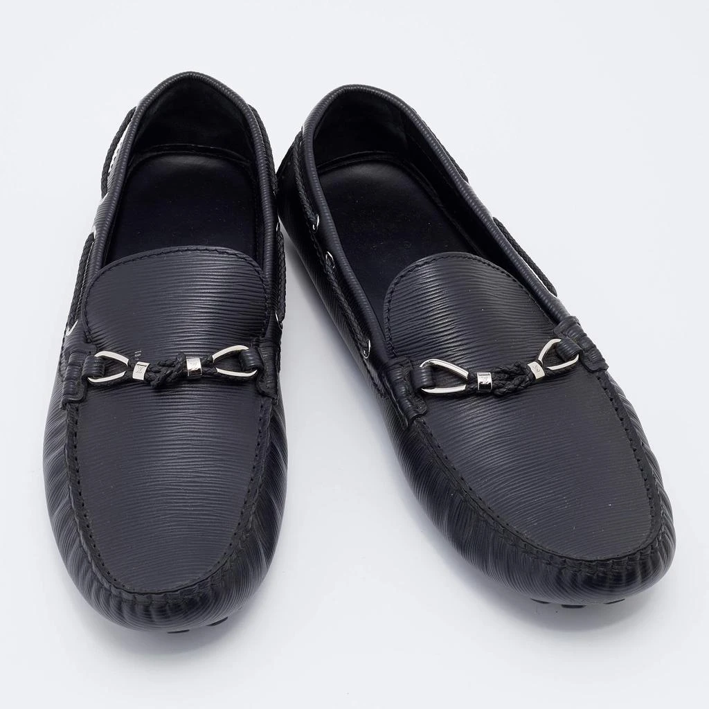 商品[二手商品] Louis Vuitton|Louis Vuitton Black Epi Leather Raspail Slip On Loafers Size 44.5,价格¥2828,第4张图片详细描述