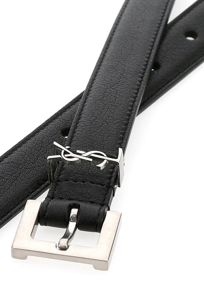 商品Yves Saint Laurent|Black leather belt,价格¥2384,第3张图片详细描述
