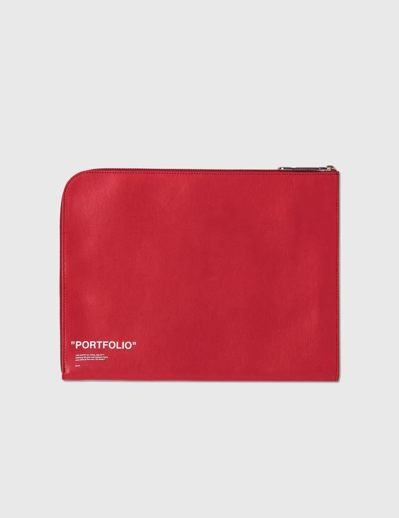 商品[二手商品] Off-White|Offwhite Portfolio Leather Clutch,价格¥2006,第2张图片详细描述