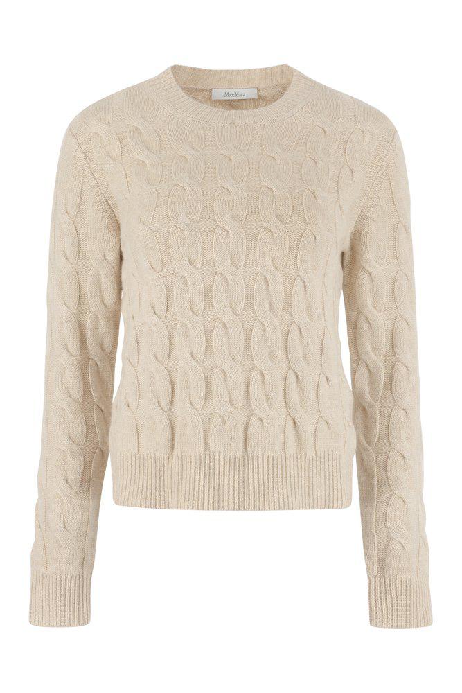 Max Mara Crewneck Long-Sleeved Knitted Sweater商品第1张图片规格展示