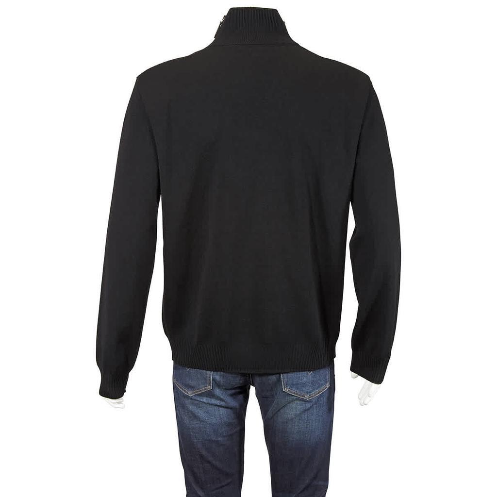 商品Burberry|Burberry Black Zip Detail Wool Turtleneck Sweater, Size X-Large,价格¥3859,第5张图片详细描述