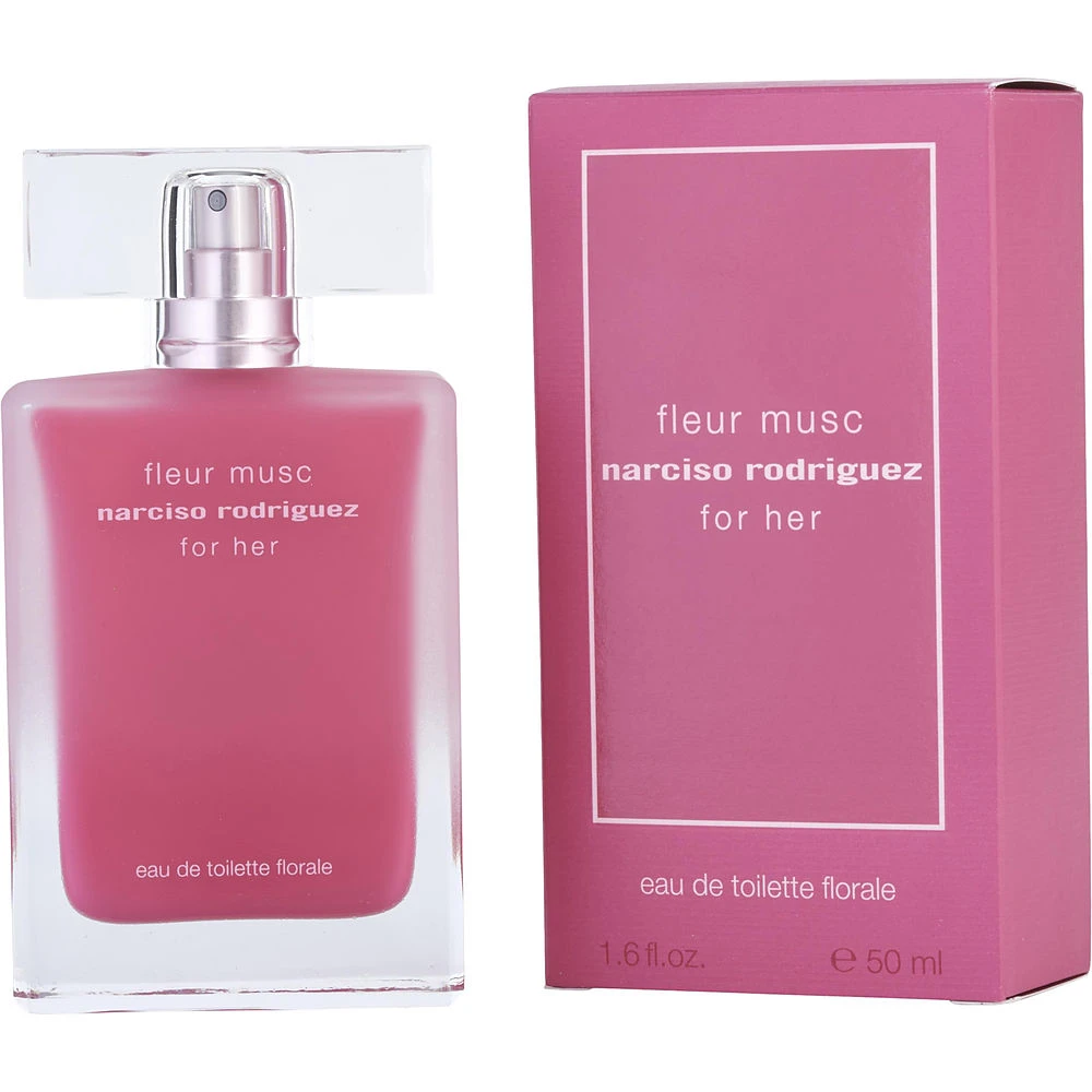 商品Narciso Rodriguez|NARCISO RODRIGUEZ 纳茜素 诱人花卉（玫瑰麝香）女士淡香水  EDT 50ml,价格¥408,第1张图片