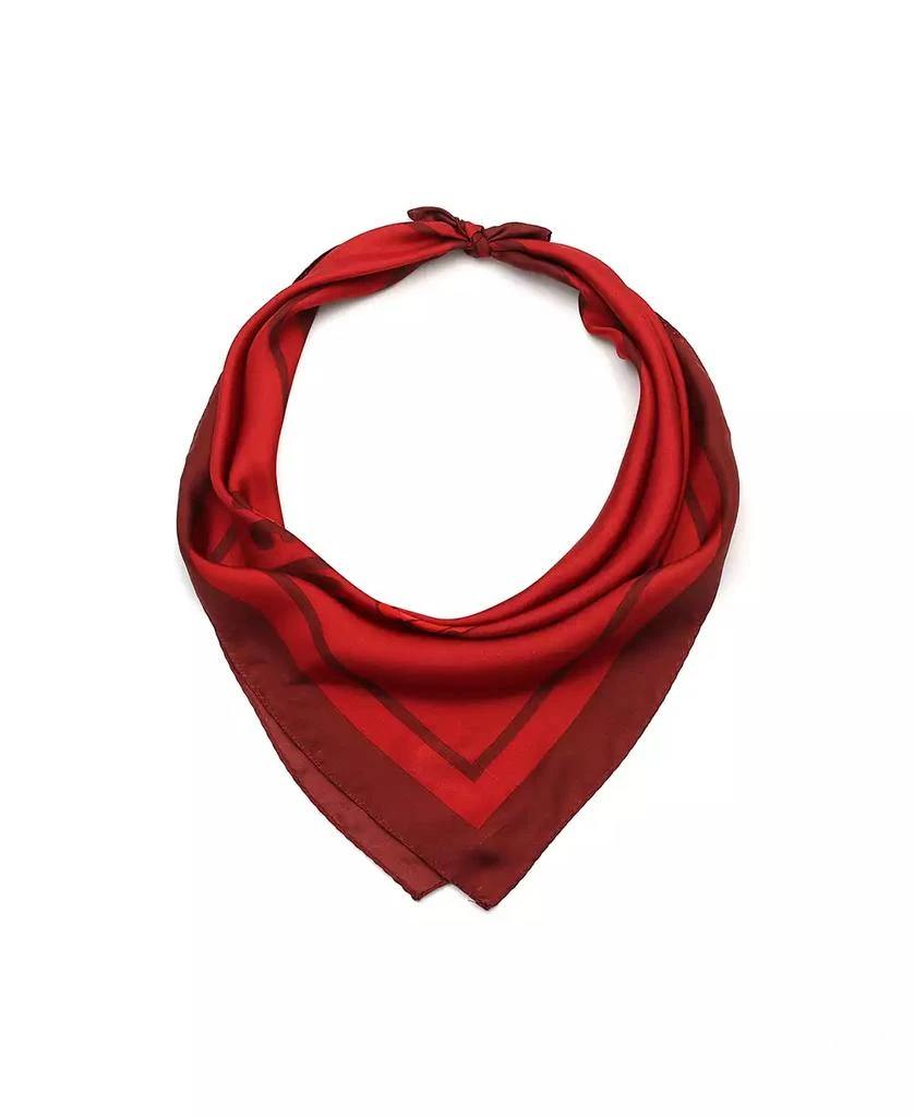 商品Coach|Women's Script Snake Printed Bandana Scarf,价格¥557,第3张图片详细描述