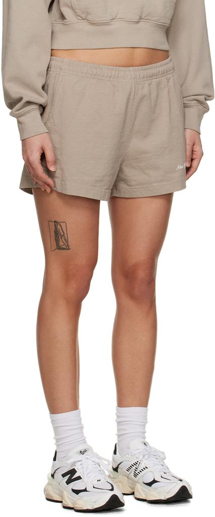 Taupe 'NY Health Club' Shorts商品第2张图片规格展示