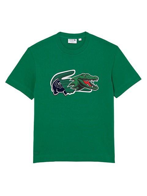 商品Lacoste|Oversized Crocodile T-Shirt,价格¥700,第1张图片