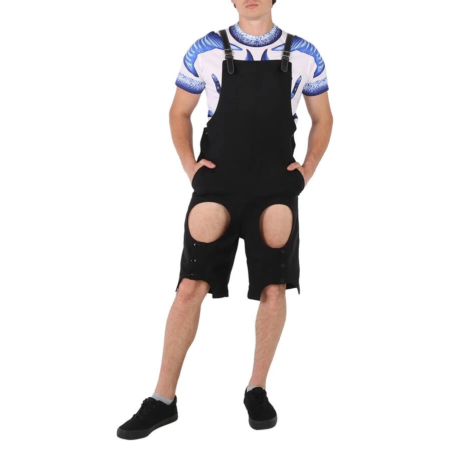 商品Burberry|Men's Black Cutout Short Overalls,价格¥1360,第1张图片