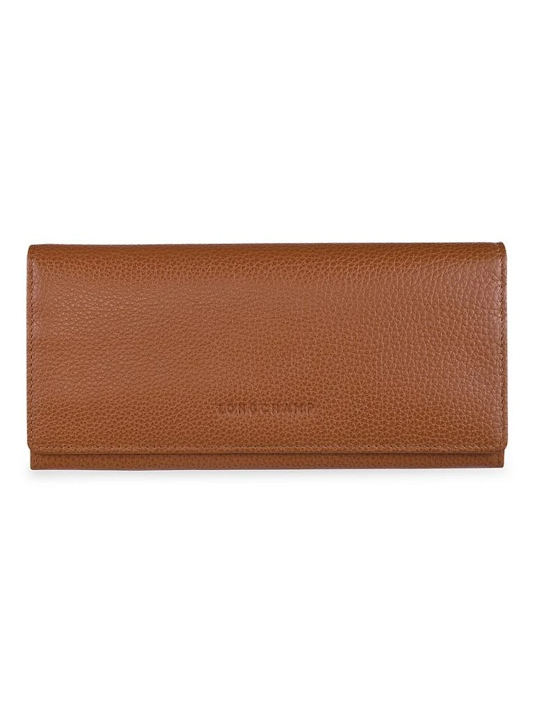 商品Longchamp|Le Foulonné Continental Snap Wallet,价格¥1878,第1张图片