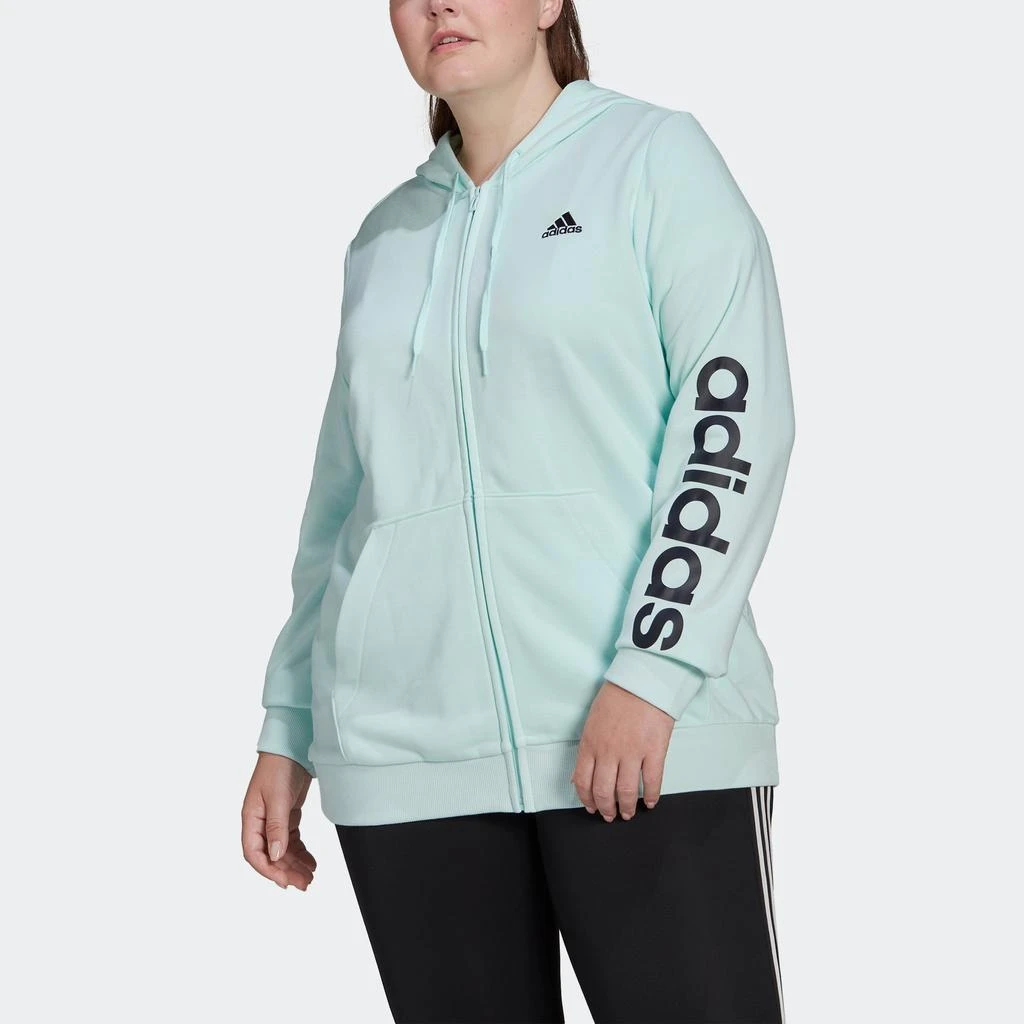 Women's adidas Essentials Logo Full-Zip Hoodie (Plus Size) 商品