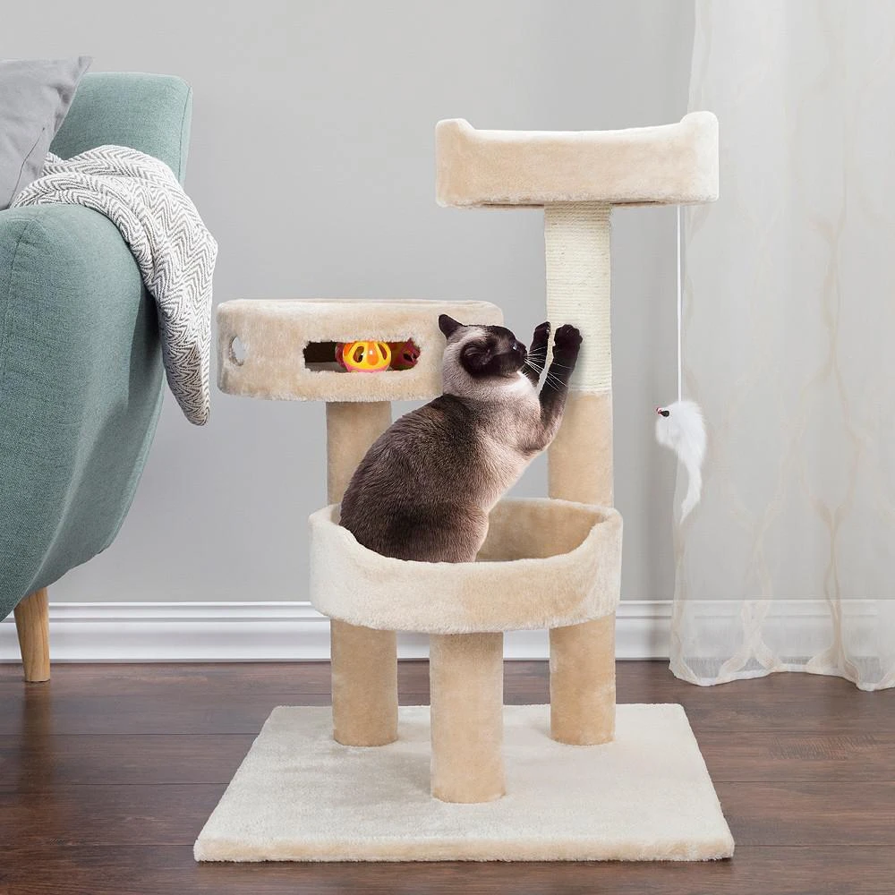 商品Trademark Global|Cat Tree 3 Tier By Petmaker,价格¥452,第3张图片详细描述