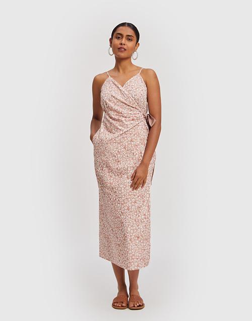 Reistor Strappy Wrap Dress商品第1张图片规格展示