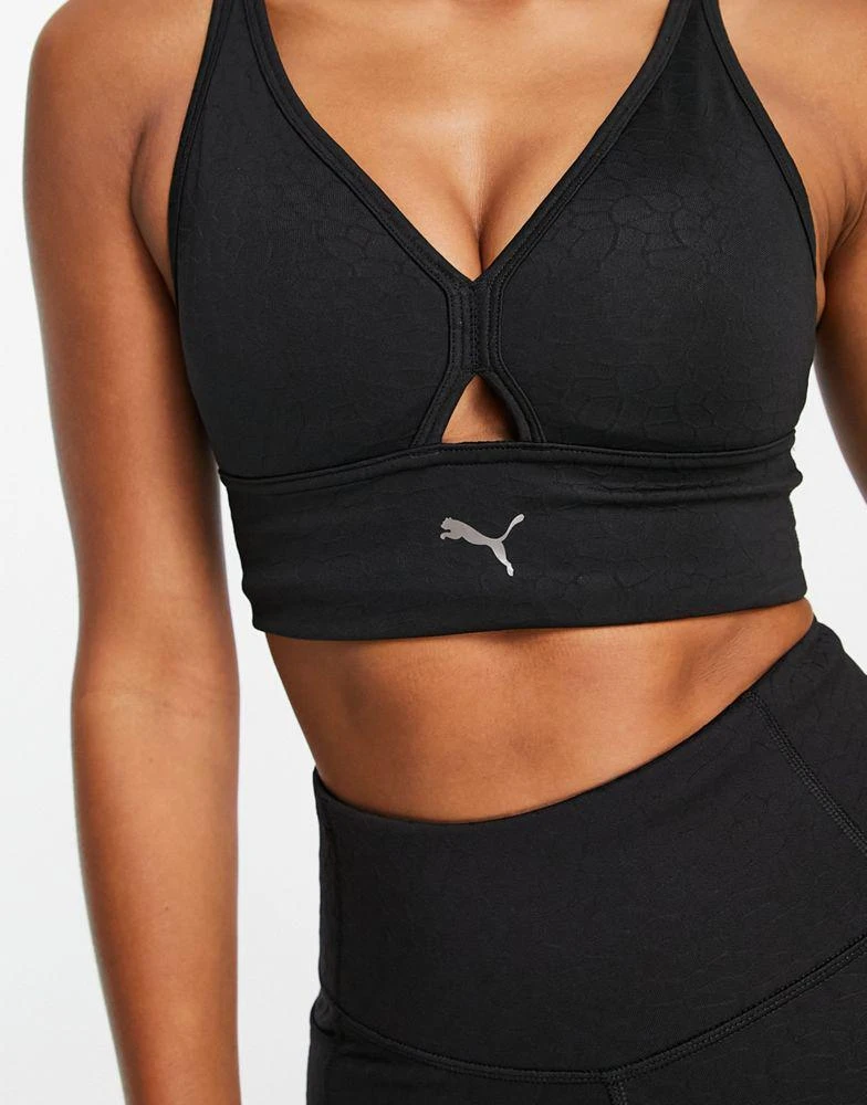 商品Puma|Puma Training Flawless mid support sports bra in black,价格¥192,第2张图片详细描述