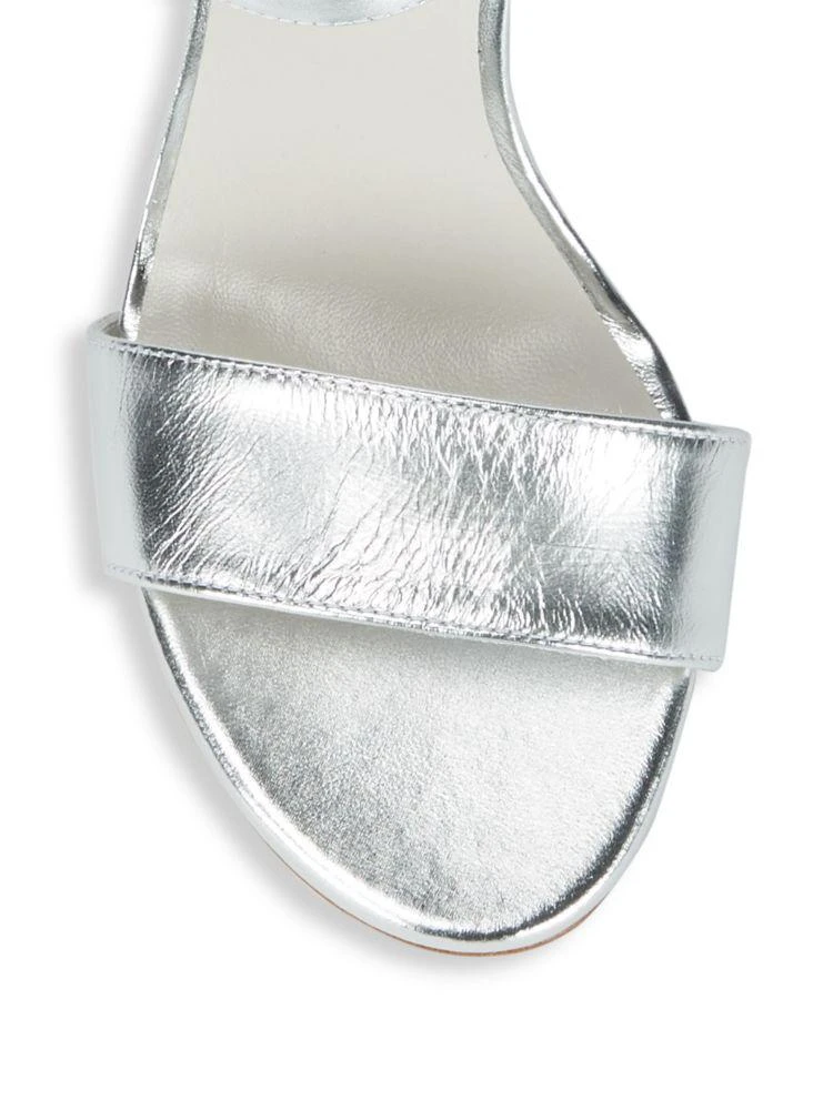 商品Stuart Weitzman|Aperitif Metallic Leather Sandals,价格¥1183,第3张图片详细描述