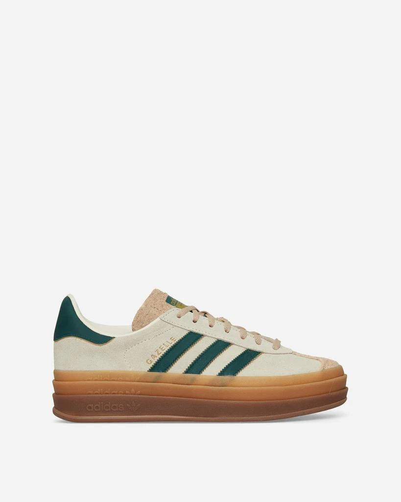 商品Adidas|Women's Gazelle Bold Sneakers Cream White / Collegiate Green,价格¥516,第1张图片