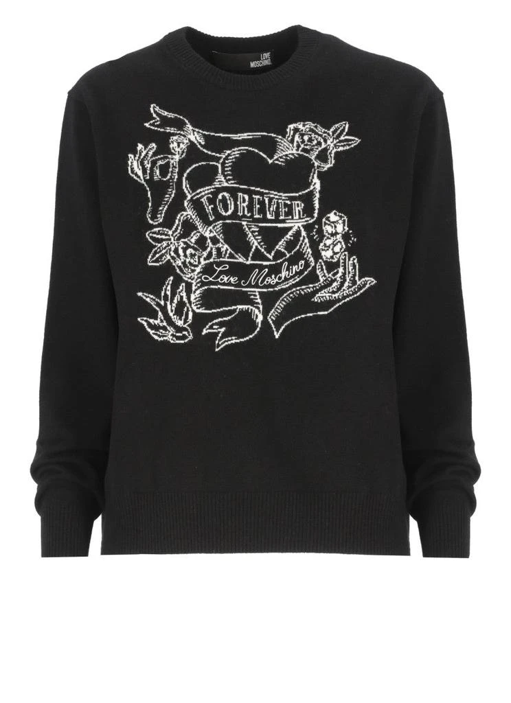 商品Love Moschino|Love Moschino Sweaters Black,价格¥1229,第1张图片