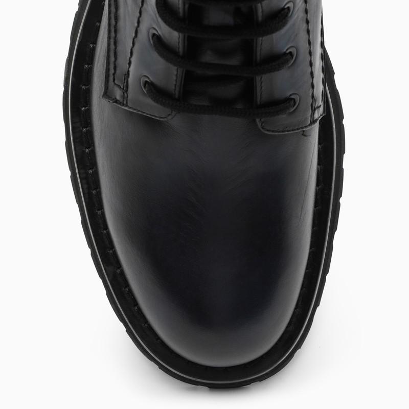 商品Alexander McQueen|Anthracite high laced up shoes in leather,价格¥4741,第5张图片详细描述