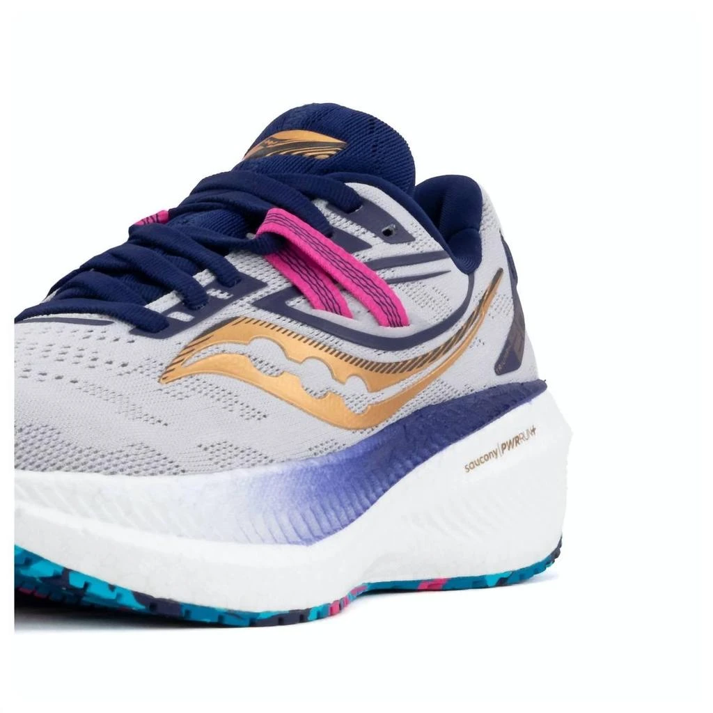 商品Saucony|Women's Triumph 20 Running Shoes - Medium Width In Prospect Glass,价格¥1003,第2张图片详细描述