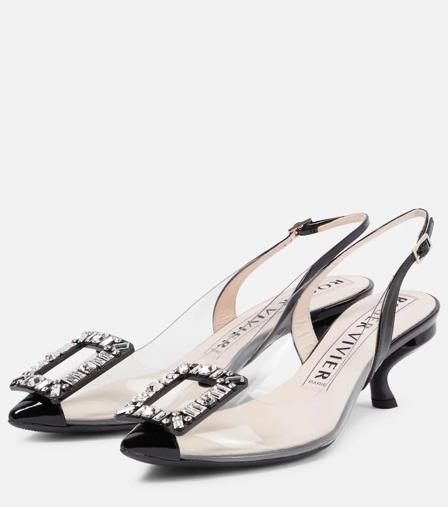 商品Roger Vivier|Virgule slingback PVC pumps,价格¥7581,第5张图片详细描述