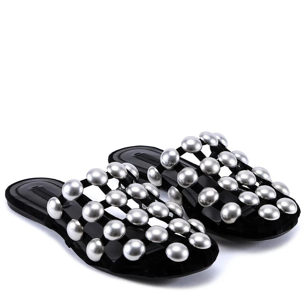 商品Alexander Wang|Alexander Wang Velvet Amelia Slippers,价格¥4485,第2张图片详细描述