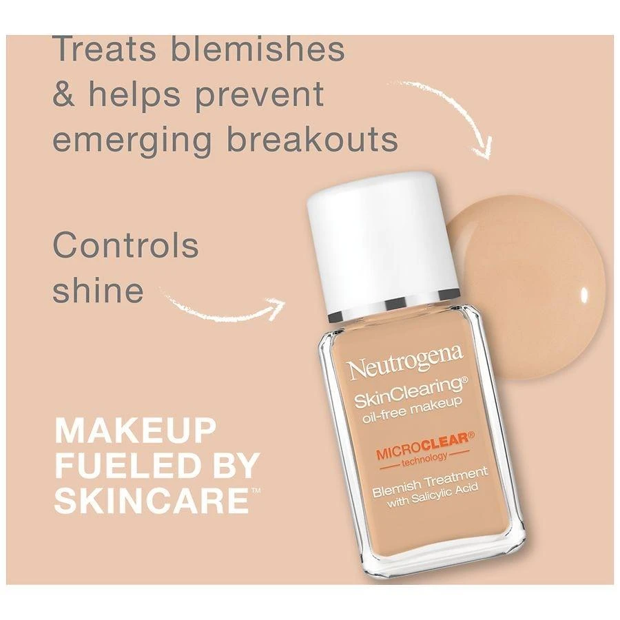 商品Neutrogena|SkinClearing Oil-Free Liquid Makeup,价格¥126,第2张图片详细描述