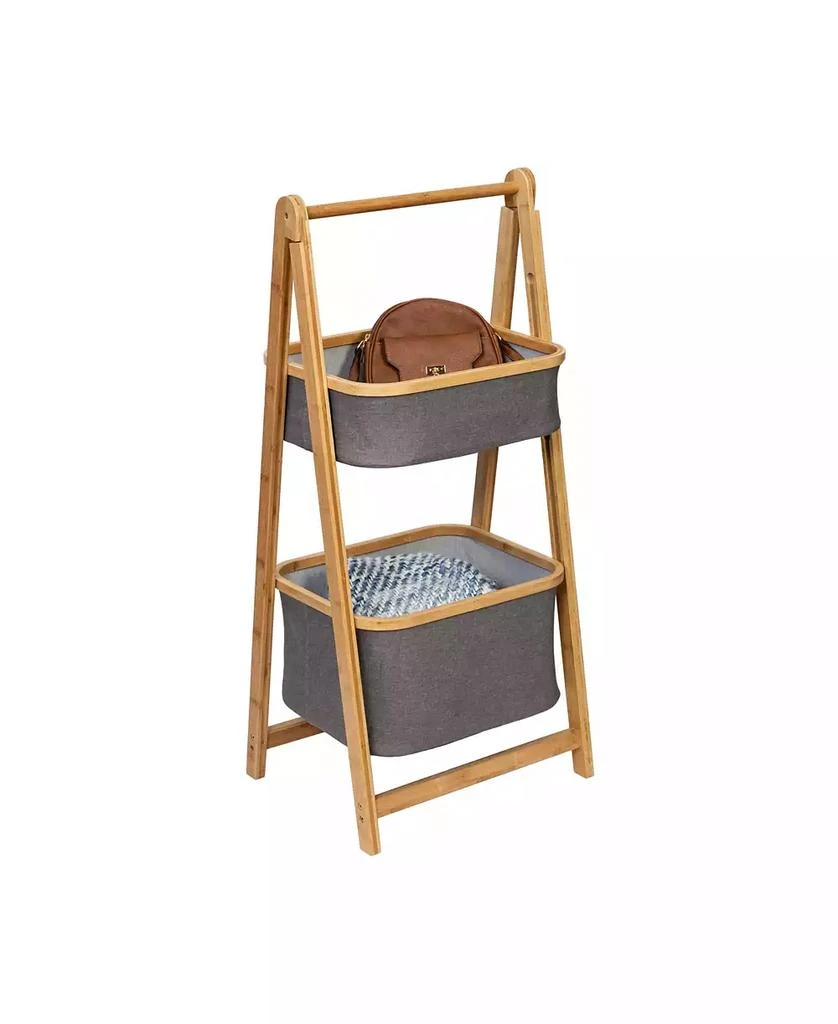 Bamboo & Canvas 2-Tier Collapsible Shelves 商品