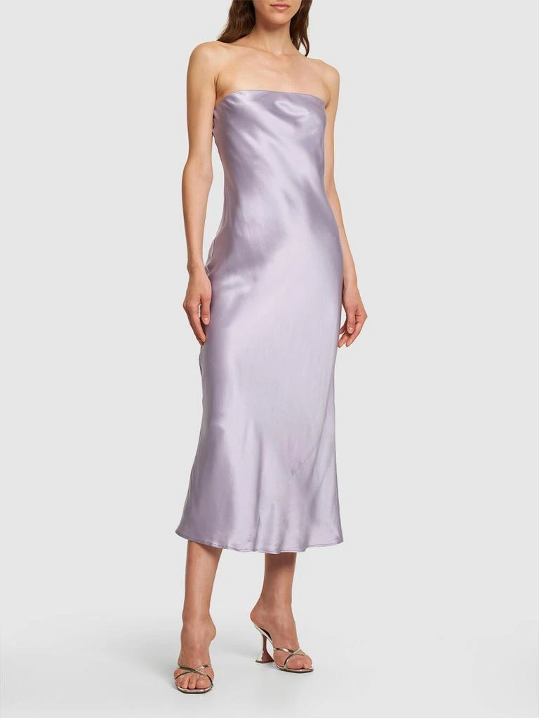 商品Reformation|Joana Strapless Silk Midi Dress,价格¥1074,第1张图片详细描述