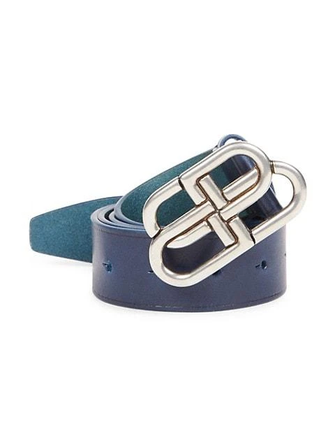 商品Balenciaga|BB Leather Belt,价格¥3717,第1张图片