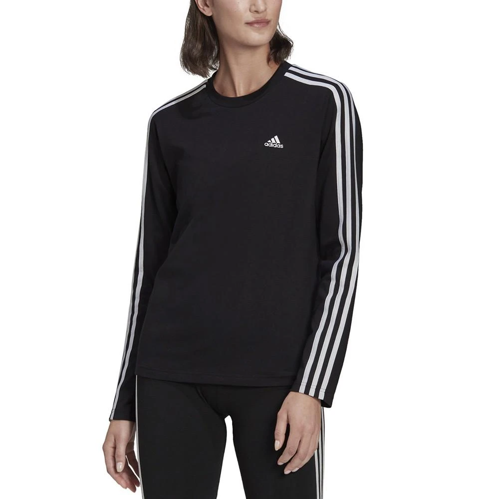 商品Adidas|Women's Essentials 3-Stripes Long-Sleeve Top,价格¥185,第1张图片