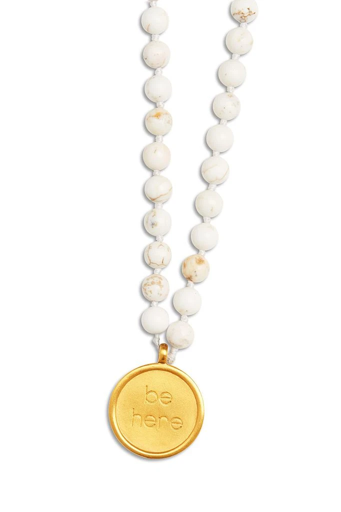 商品Alo|White Turquoise Mala Necklace,价格¥1483,第1张图片