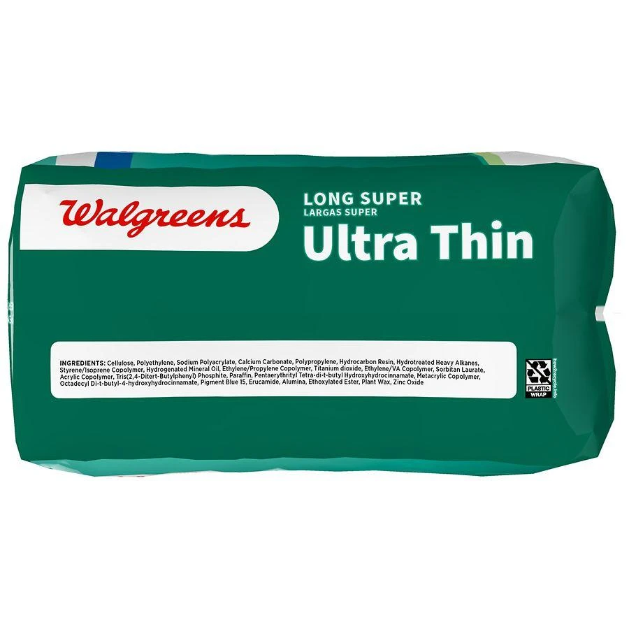商品Walgreens|Ultra Thin Maxi Pads, Long Super, Wingless Unscented, Size 2 (ct 40),价格¥34,第3张图片详细描述