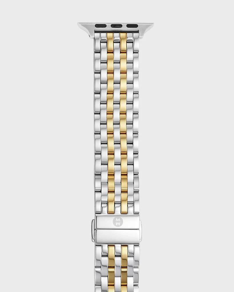 商品Michele|7-Link Stainless Steel Bracelet for Apple Watch, Gold/Silver,价格¥4650,第2张图片详细描述