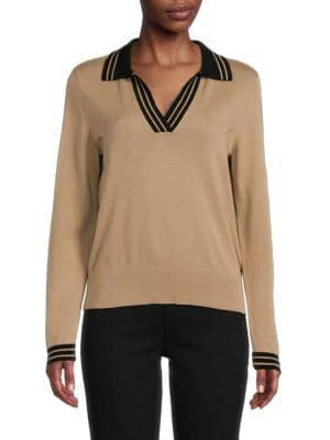商品Tommy Hilfiger|​Striped Polo Sweater,价格¥376,第1张图片