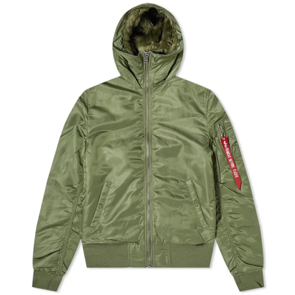 商品Alpha Industries|Alpha Industries Hooded MA-1 Jacket Sage Green,价格¥2019,第1张图片