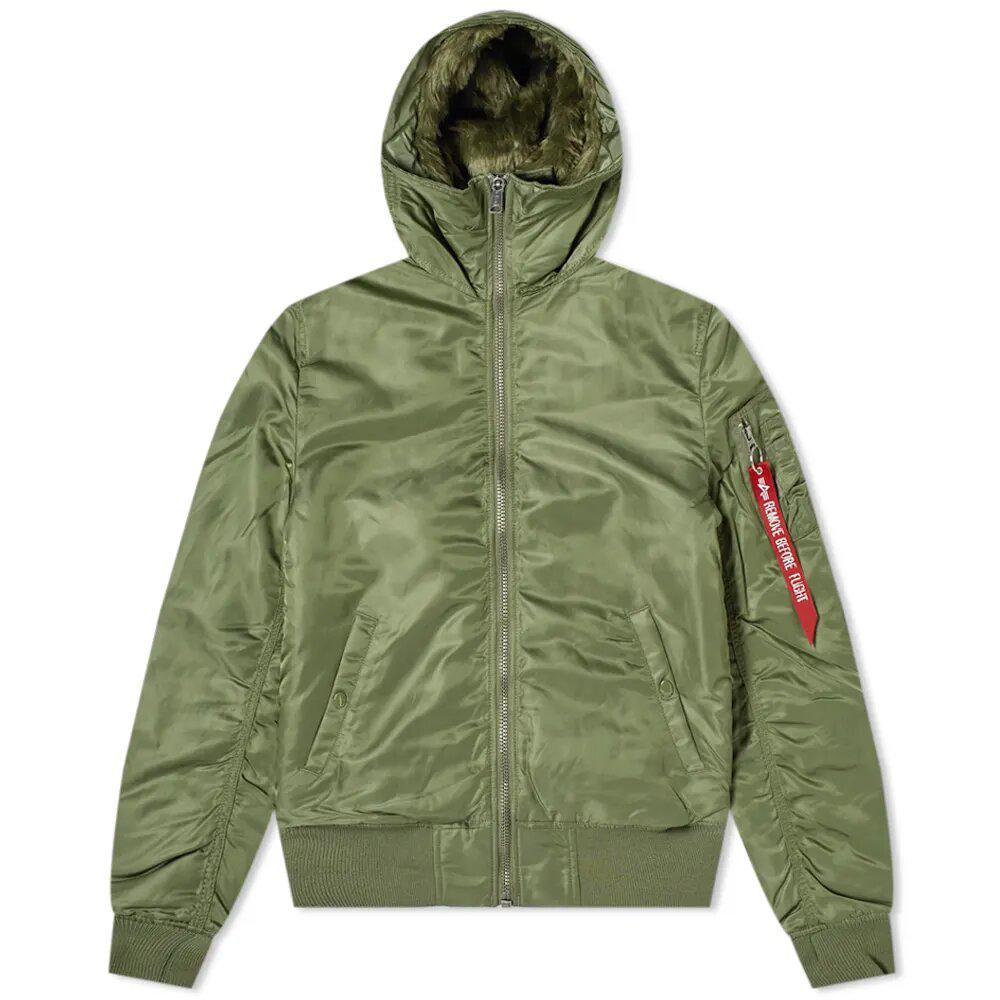 商品Alpha Industries|Alpha Industries Hooded MA-1 Jacket Sage Green,价格¥1560,第1张图片