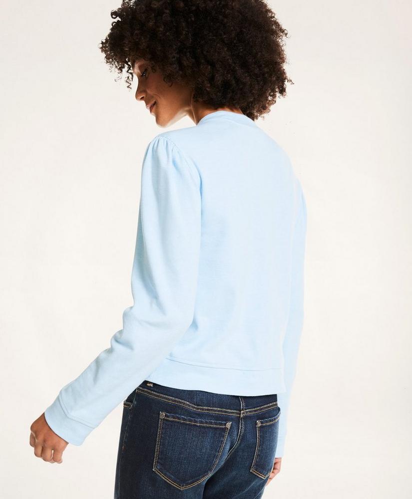 Puff Sleeve Cotton Sweatshirt商品第4张图片规格展示