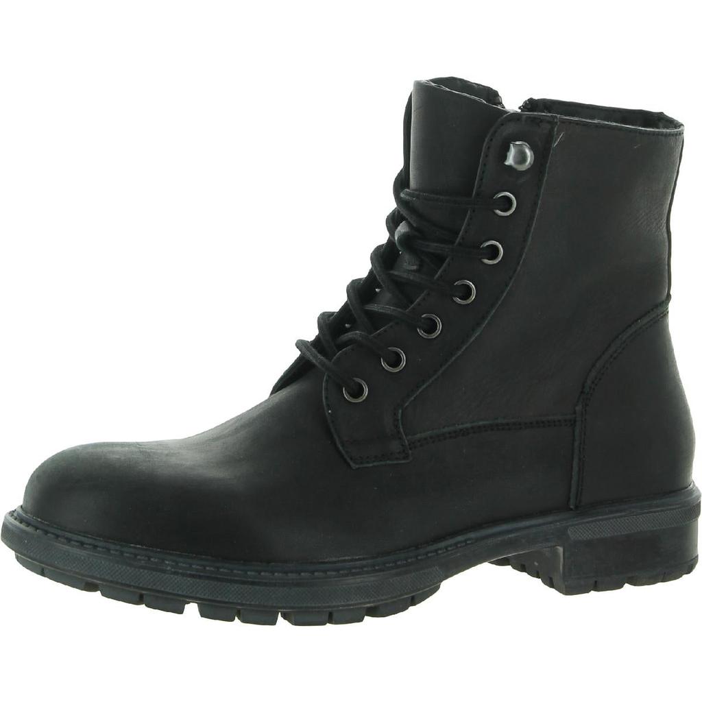 Steve Madden Mens Smoky Leather Lace Up Ankle Boots商品第1张图片规格展示