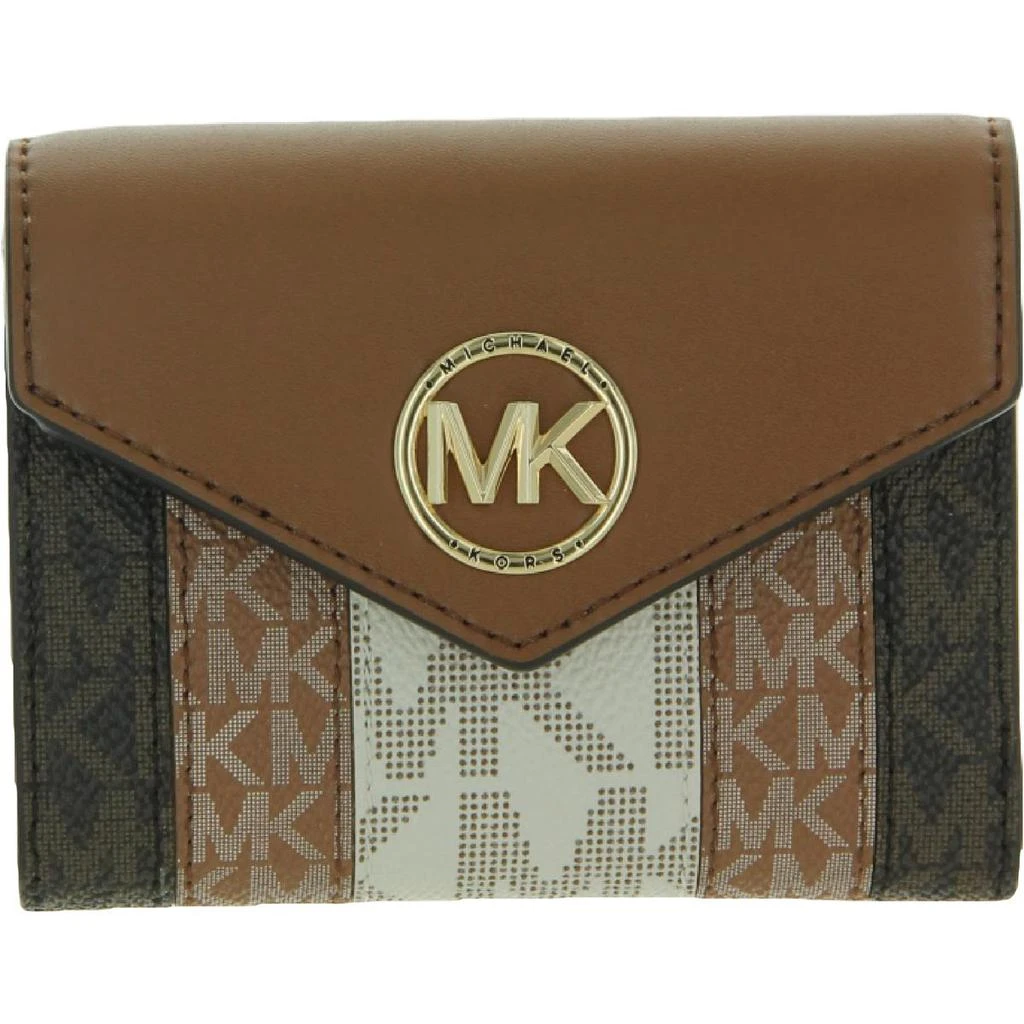 商品Michael Kors|Michael Kors Womens Carmen Leather Flap Bifold Wallet,价格¥613,第2张图片详细描述